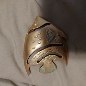 Tropical Angel Fish Brooch Pin Signed GIVENCHY